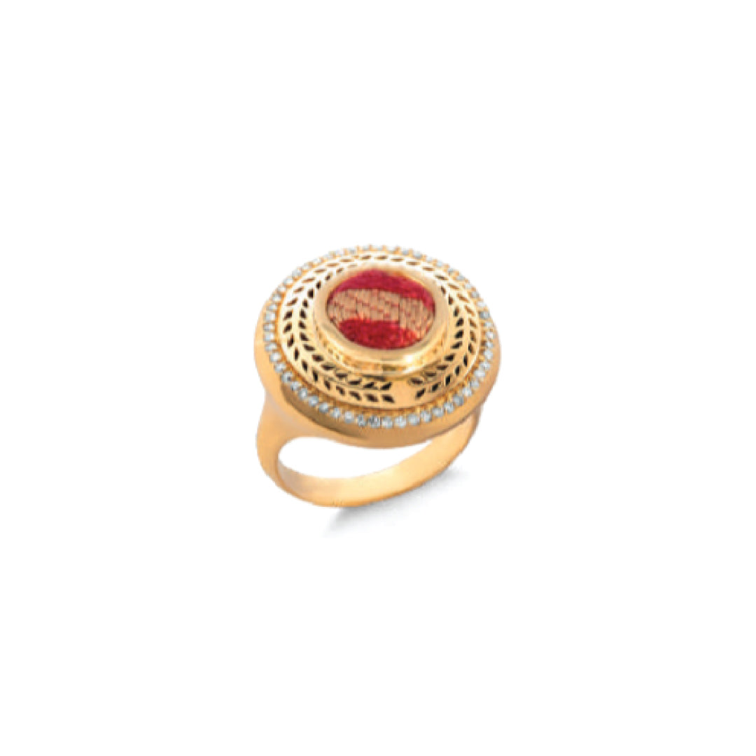 Happiness Ring l Red Kiswa