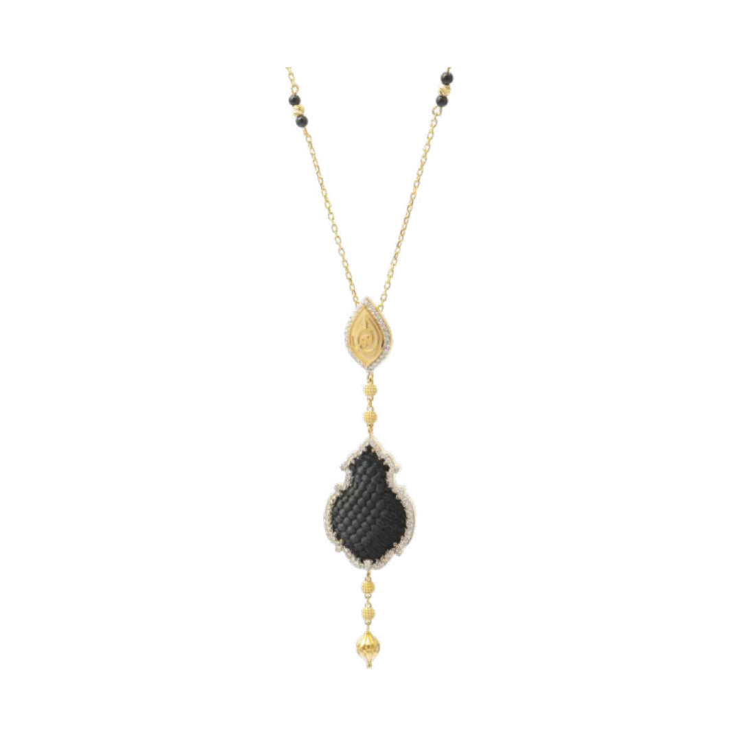 Grand Kandil Necklace l Genuine Kaaba Kiswah