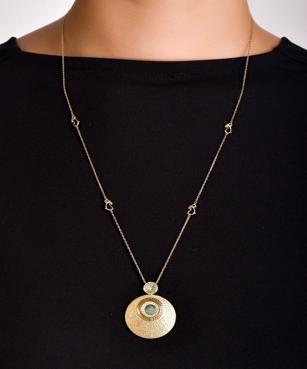 Happiness Necklace l Green Kiswa