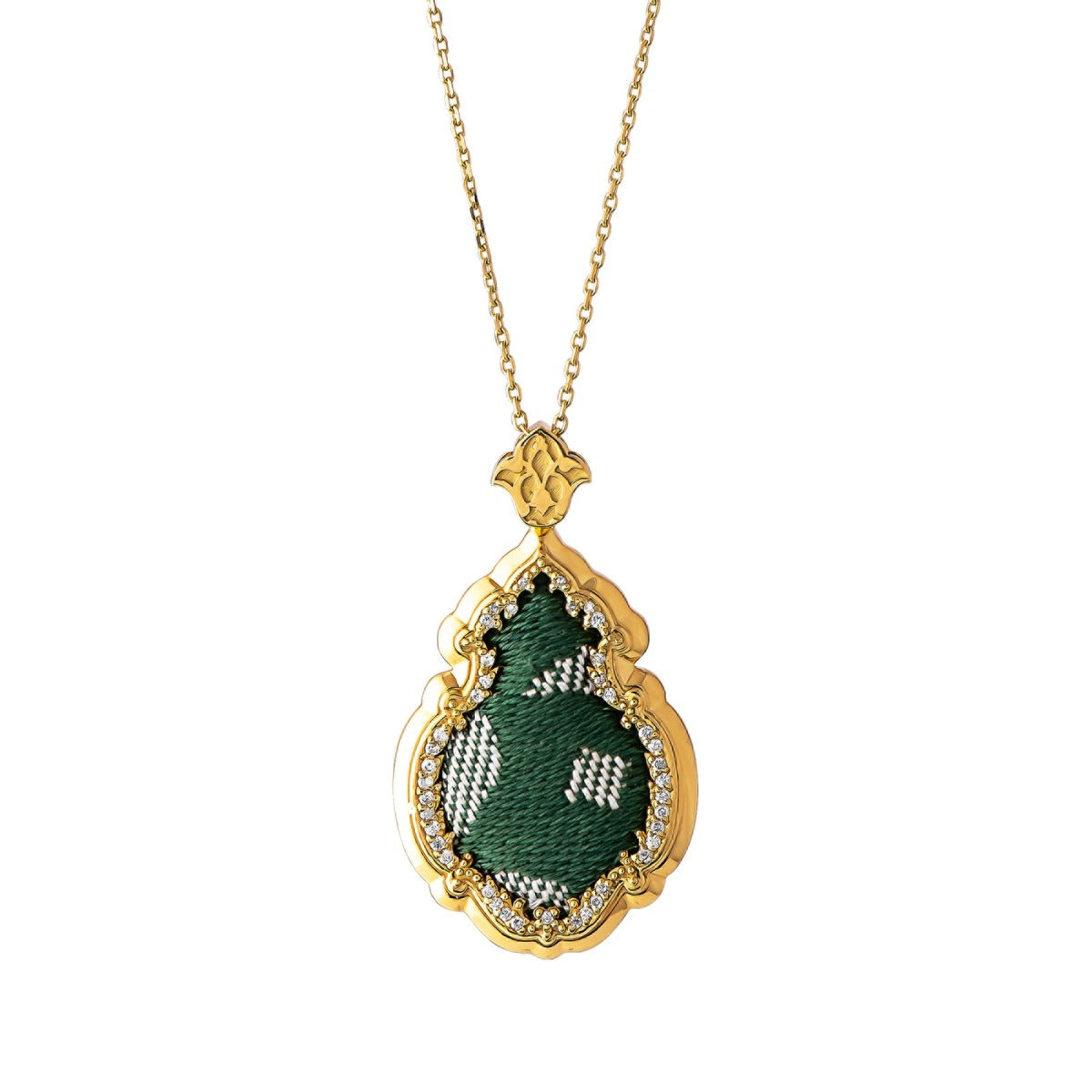 Sirag l Green Saudi Kaaba Kiswah l Gold Inscriptions