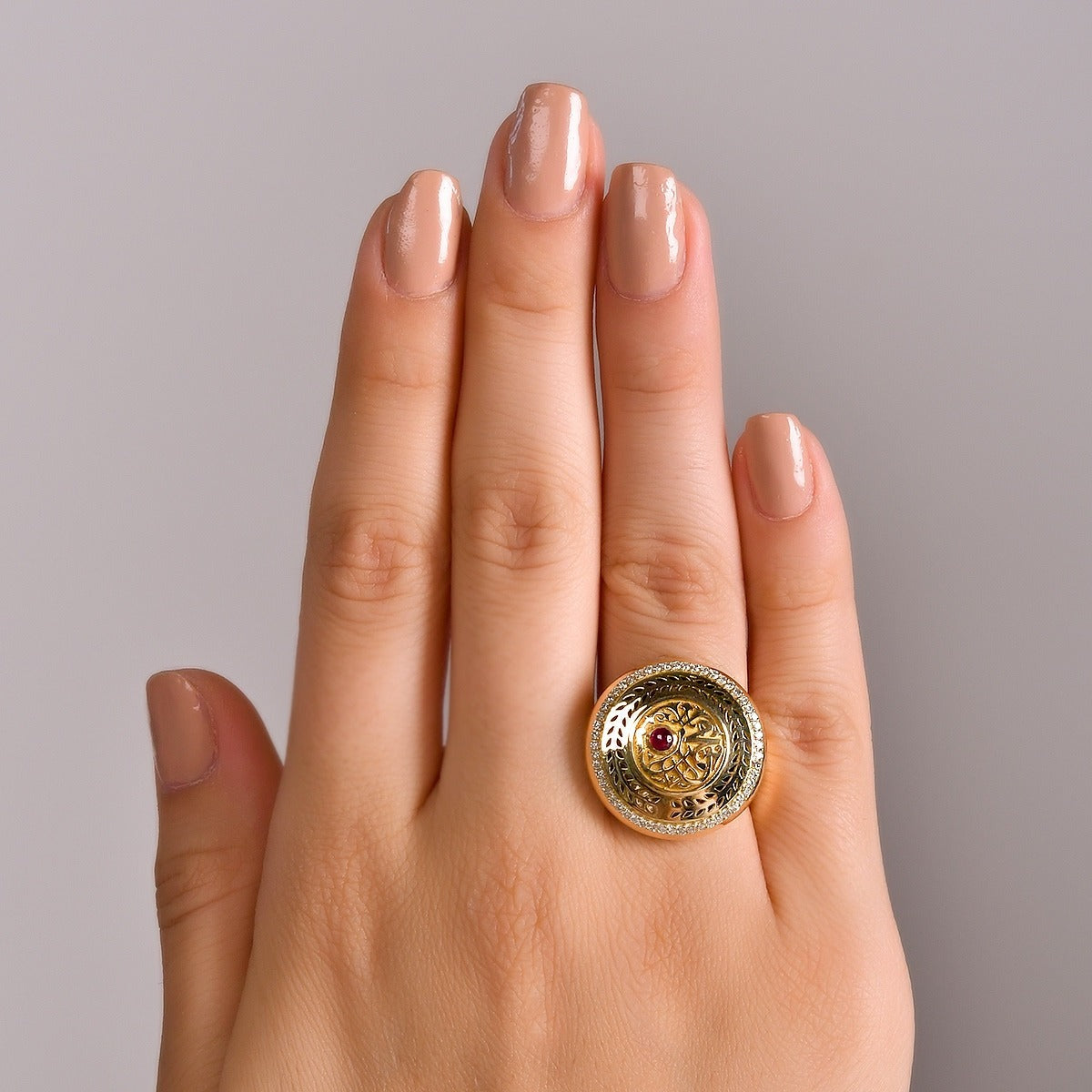 Happiness Ring l Red Stone