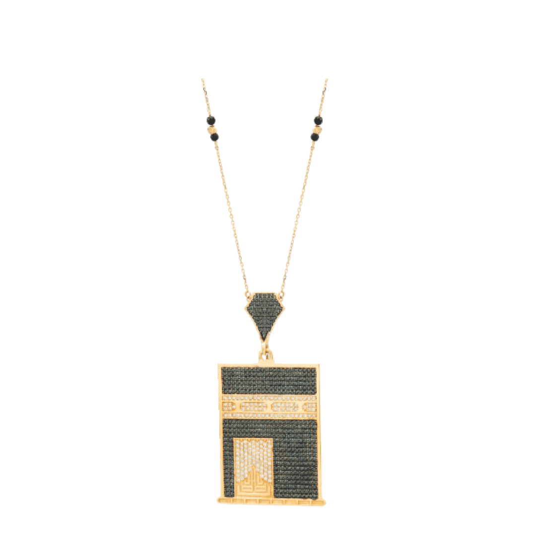 Black Kaaba Door l Diamond shape l Gold Inscriptions