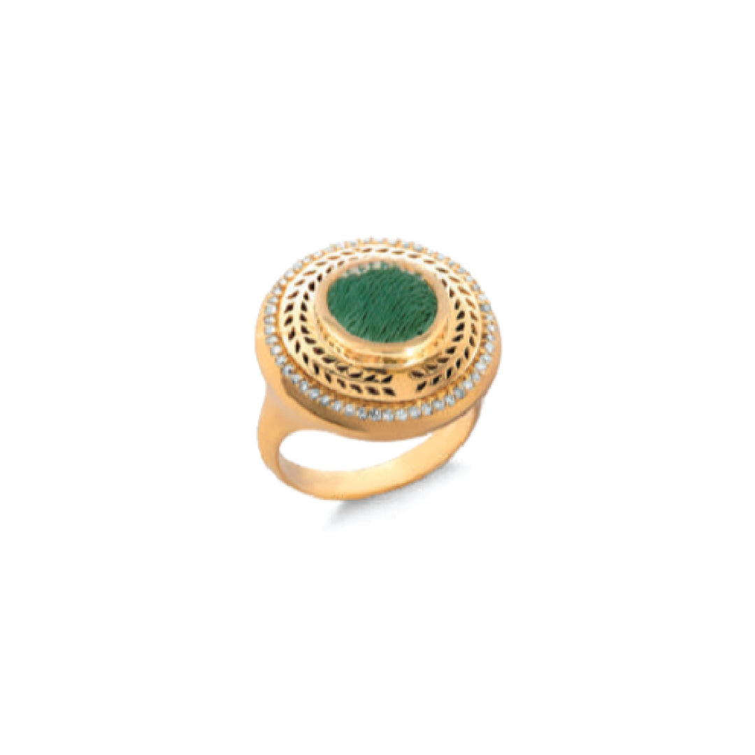 Happiness Ring l Green Kiswa