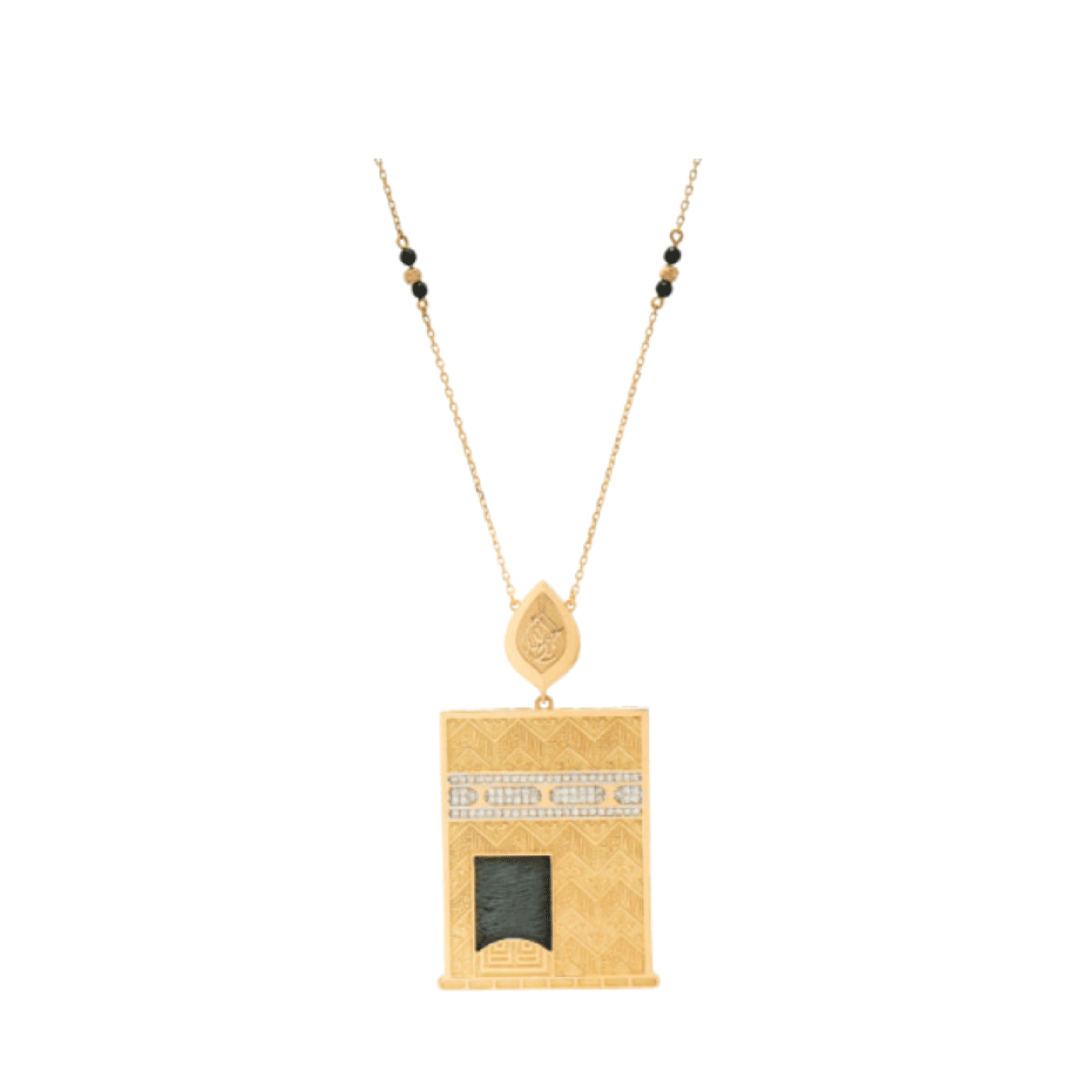 Golden Kaaba Door l Piece of Kiswa fabric l Gold Inscriptions