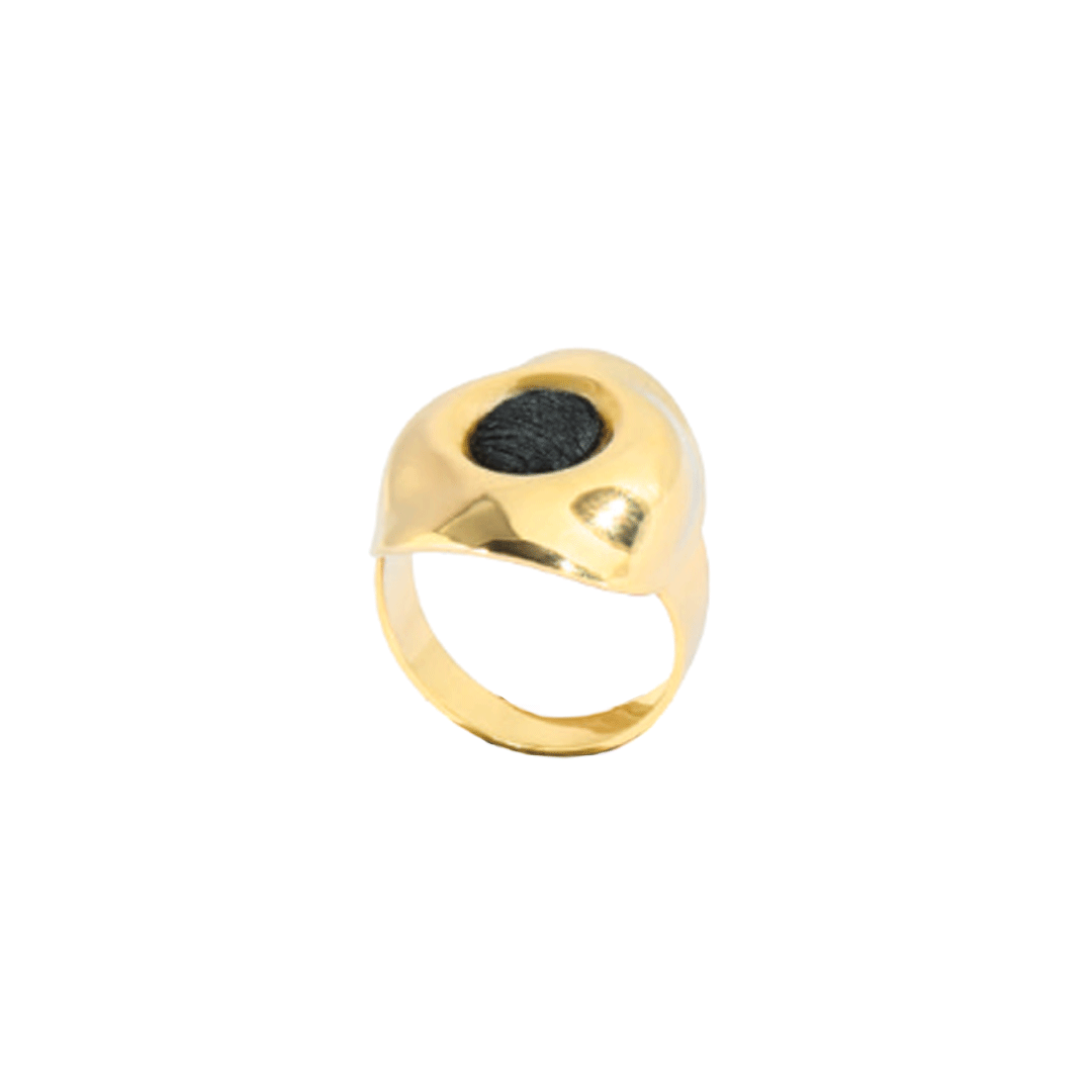 Hajar Al-Aswad Ring l Original Kaaba Kiswa