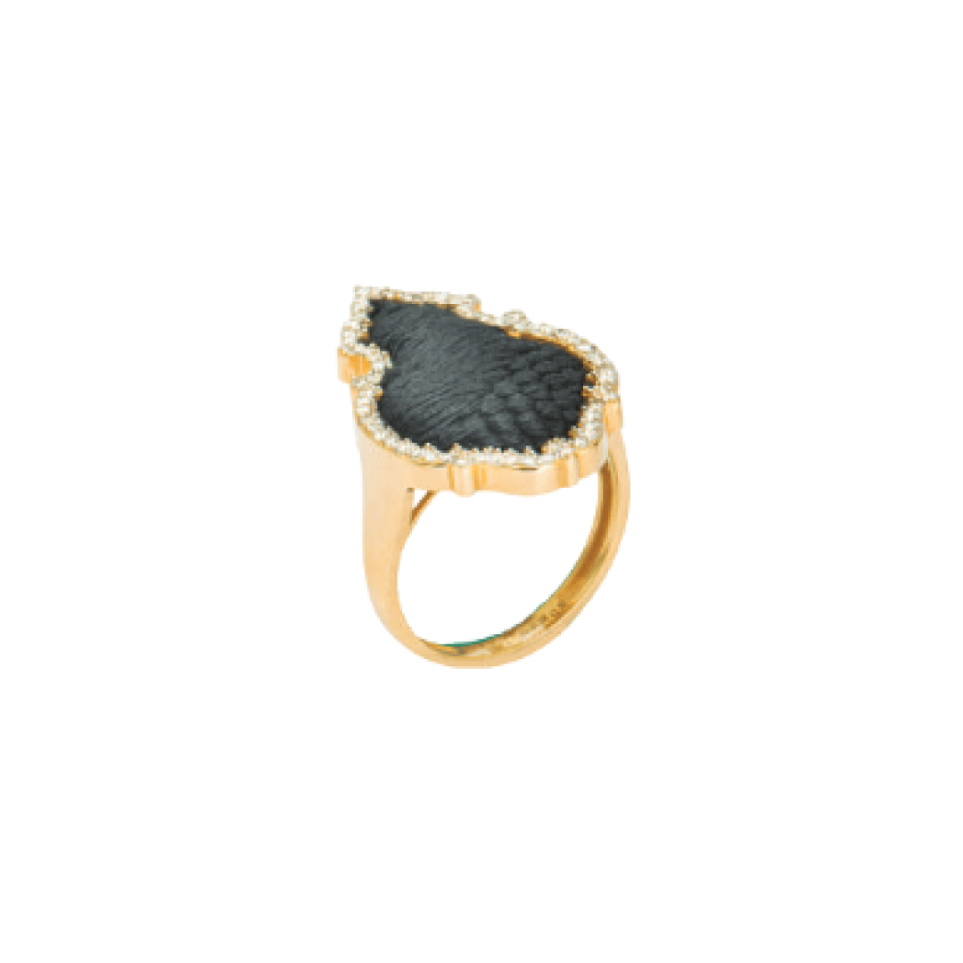Kandil Ring l Original Kaaba Kiswa