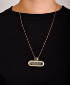 Kaaba belt Necklace l Gold Inscriptions