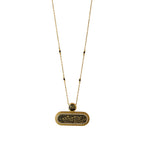 Kaaba belt Necklace l Gold Inscriptions