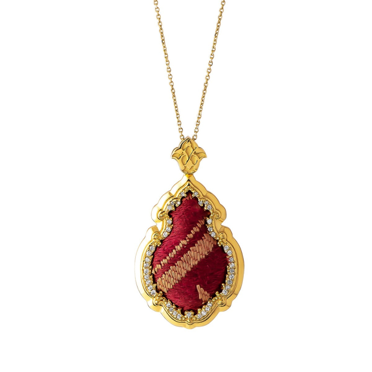 Sirag l Red Ottoman Kaaba Kiswah l Gold Inscriptions