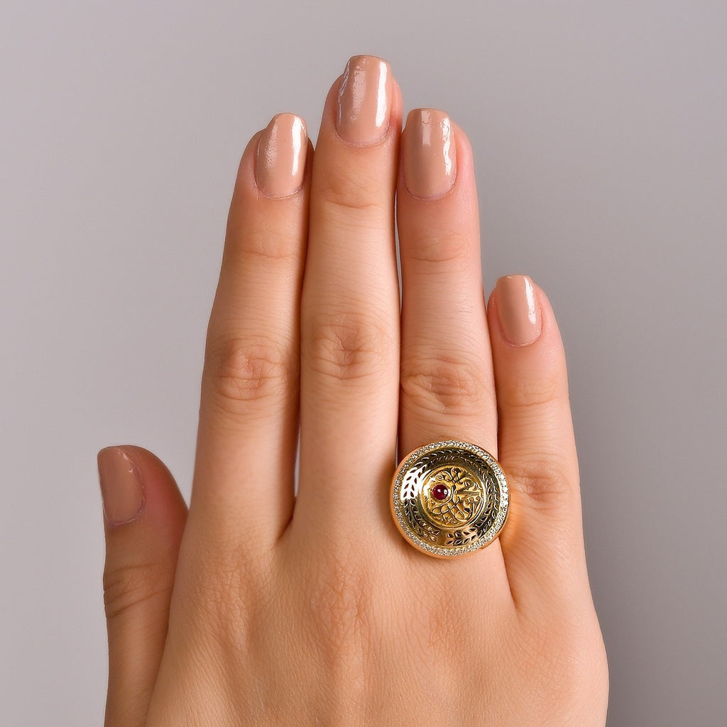 Happiness Ring l Red Stone